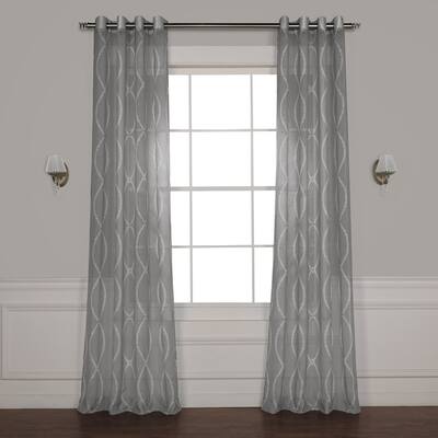 Buy Grey Grommet Sheer Curtains Online At Overstock Our Best