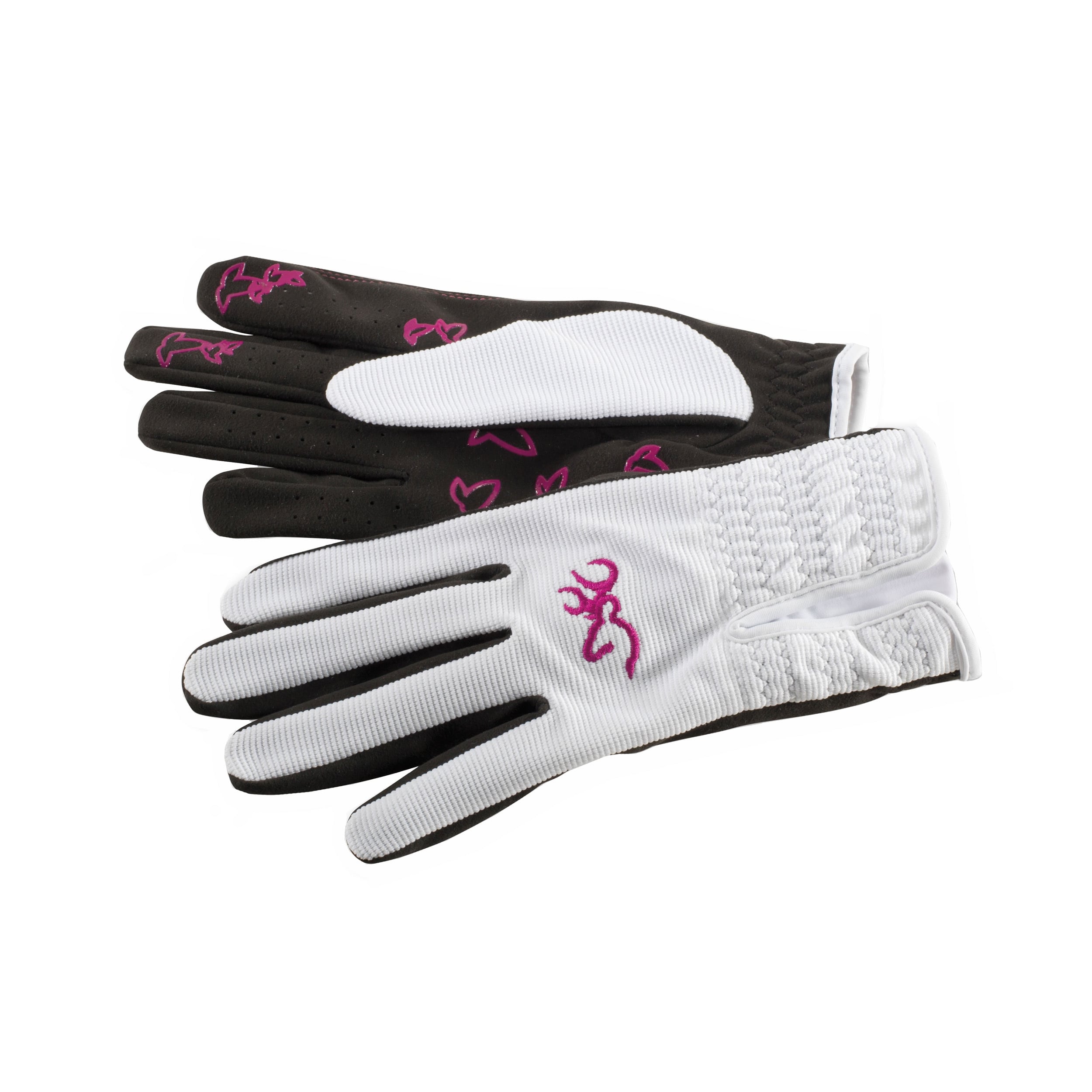 white suede gloves