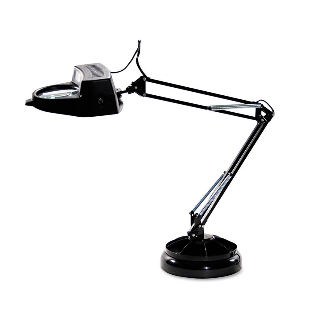 Ledu Full Spectrum Magnifier Desk Lamp 30 inches High Black