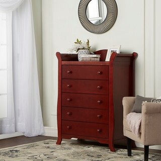 Dream On Me Alissa, 5 Drawer Sleigh Chest
