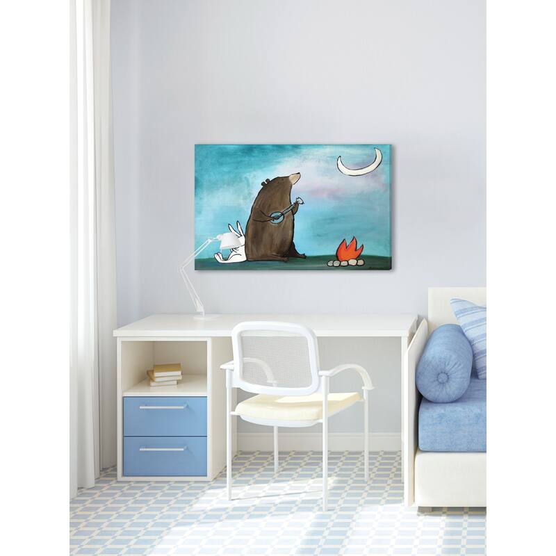 Marmont Hill - 'Campfire Songs' by Andrea Doss Painting Print on Wrapped Canvas - Multi-Color