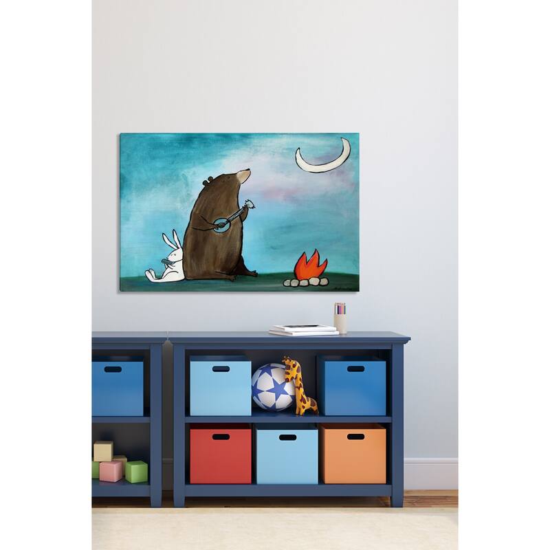 Marmont Hill - 'Campfire Songs' by Andrea Doss Painting Print on Wrapped Canvas - Multi-Color