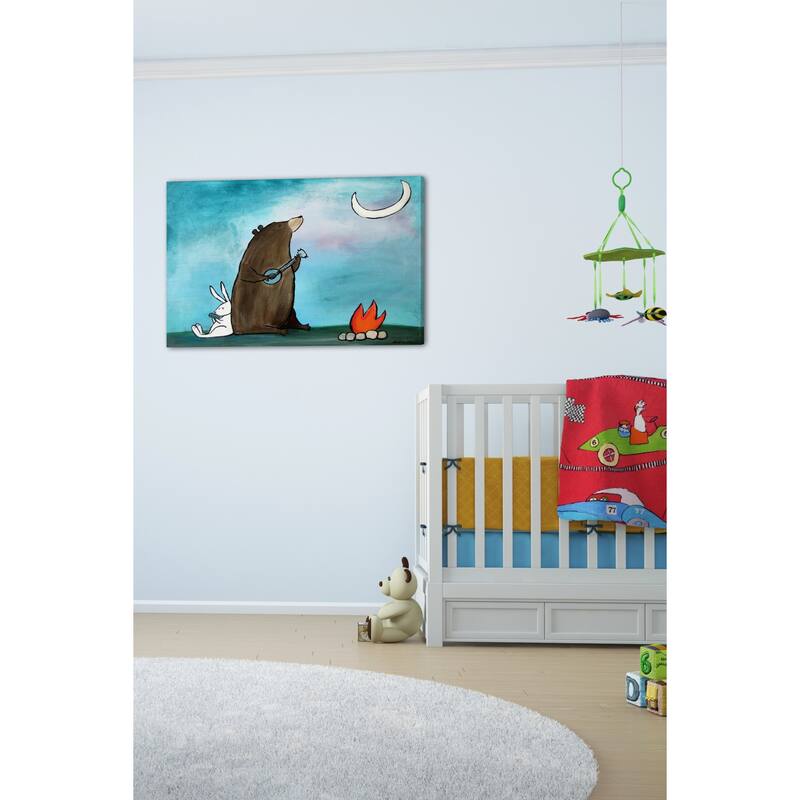 Marmont Hill - 'Campfire Songs' by Andrea Doss Painting Print on Wrapped Canvas - Multi-Color