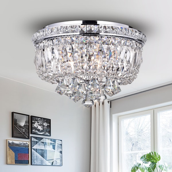 chrome round ceiling light