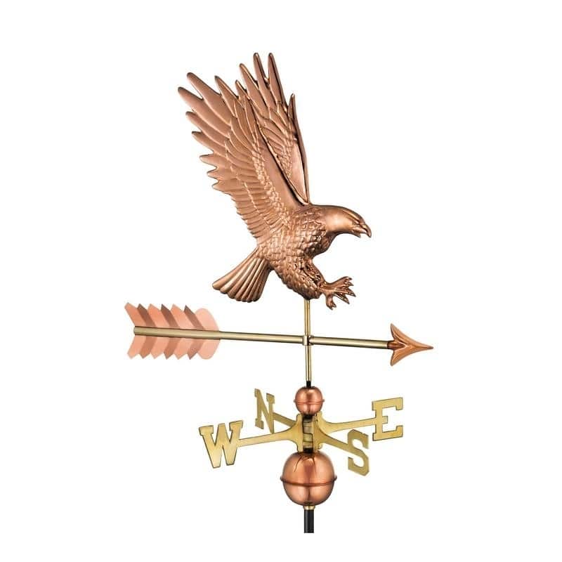 American Bald Eagle Pure Copper Weathervane by Good Directions