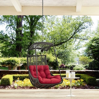 Shop Modway Jungle Steel Outdoor Hanging Patio Swing Chair Overstock 13884102