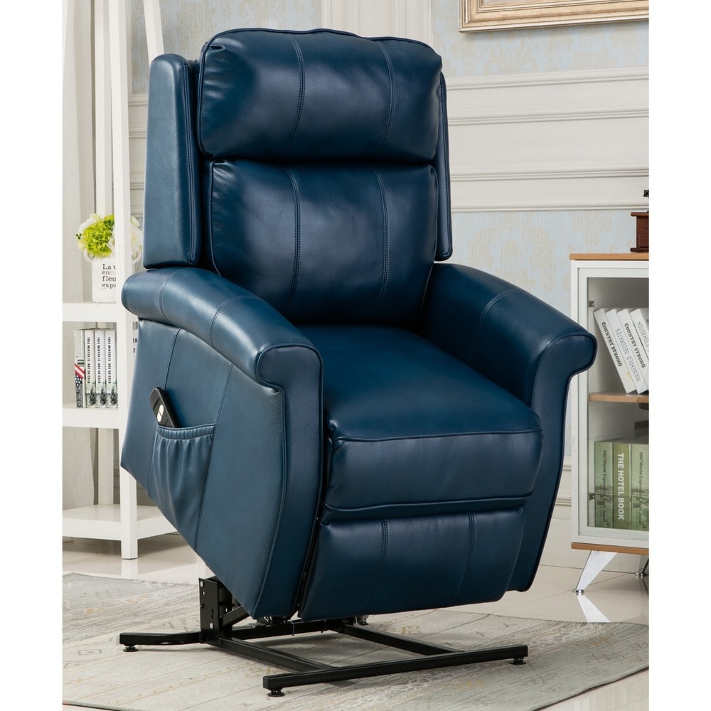 Lawrence Traditional Faux Leather Recliner and Lift Chair