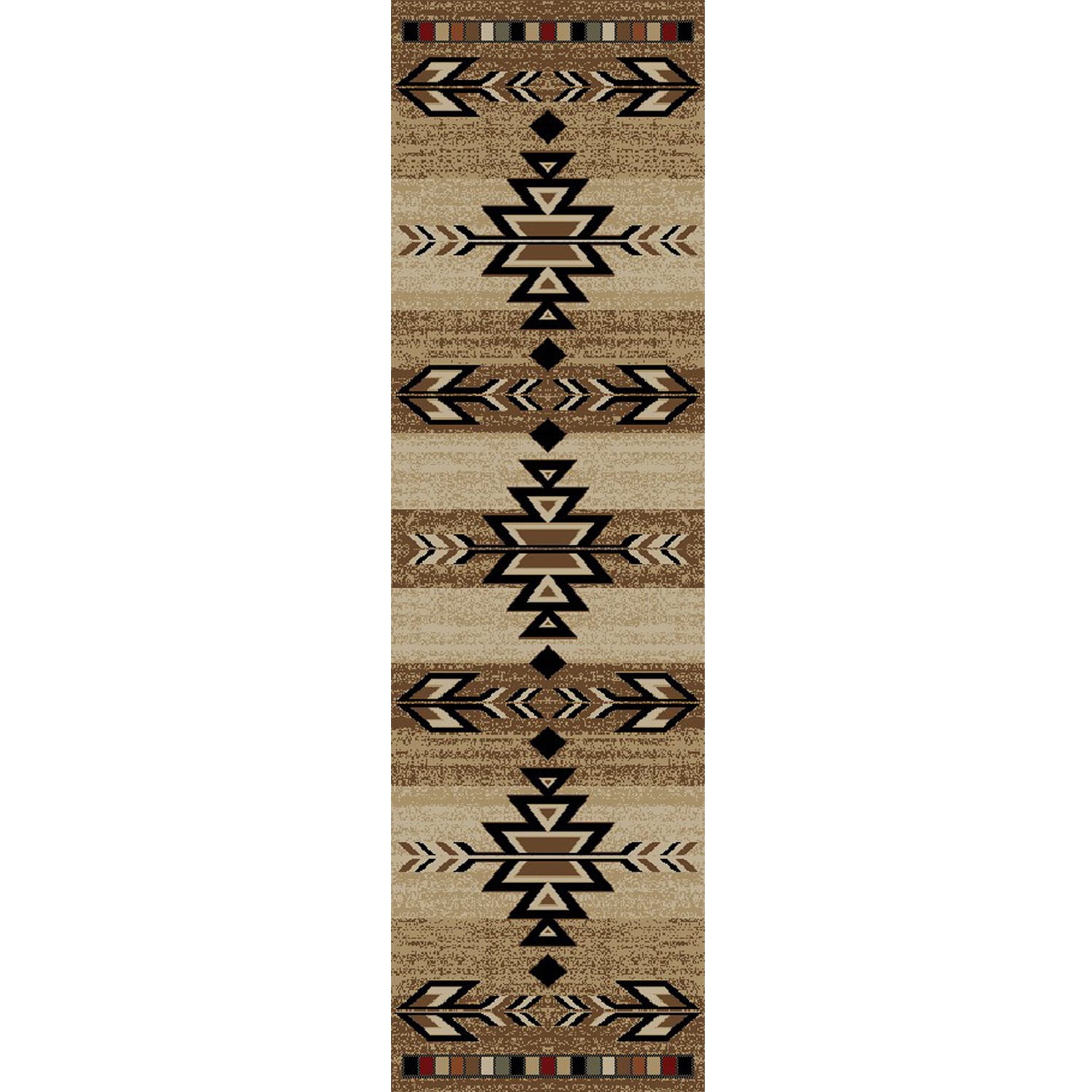 Shop Rustic Lodge Southwestern Desert Cabin Ivory Area Rug 2 3