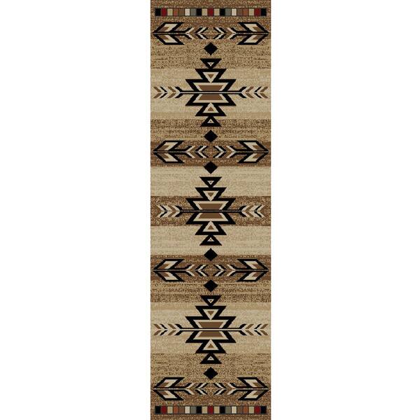 Rustic Lodge Southwestern Desert Cabin Ivory Area Rug 2 3 X Rustic Lodge Southwestern Desert