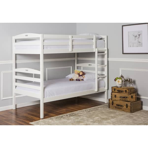 slide 2 of 3, Dream On Me Nova 2-in-1 Twin Over Twin Bunk Bed