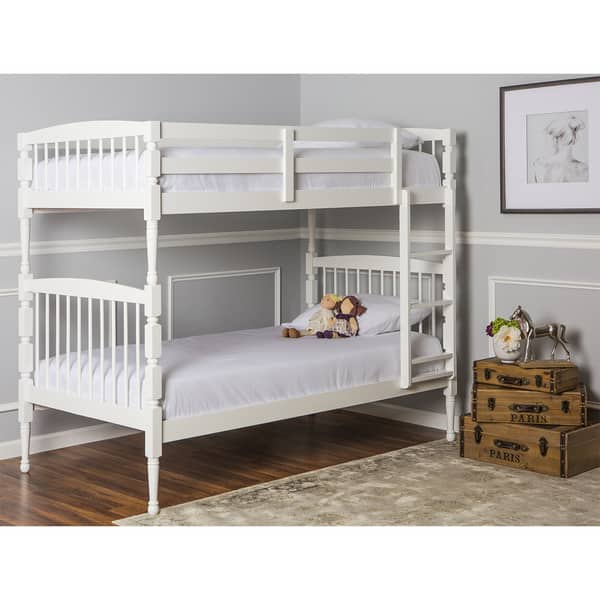 slide 2 of 3, Dream On Me Julia 2-in-1 Twin Over Twin Bunk Bed