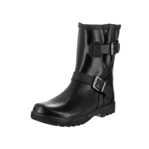 sperry black rubber boots
