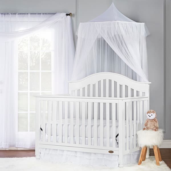 slide 2 of 6, Dream On Me Charlotte White 5-in-1 Convertible Crib