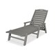 POLYWOOD® Nautical Outdoor Chaise Lounge with Arms, Stackable, NCC2280 - Thumbnail 3