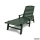 POLYWOOD® Nautical Outdoor Chaise Lounge with Arms, Stackable, NCC2280 - Thumbnail 2