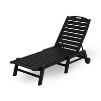 POLYWOOD® Nautical Wheeled Stackable Chaise Lounge
