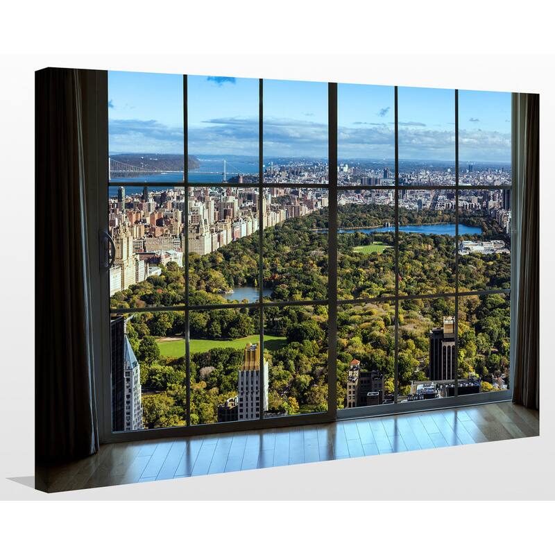 "New York Central Park I Window" Giclee Print Canvas Wall Art