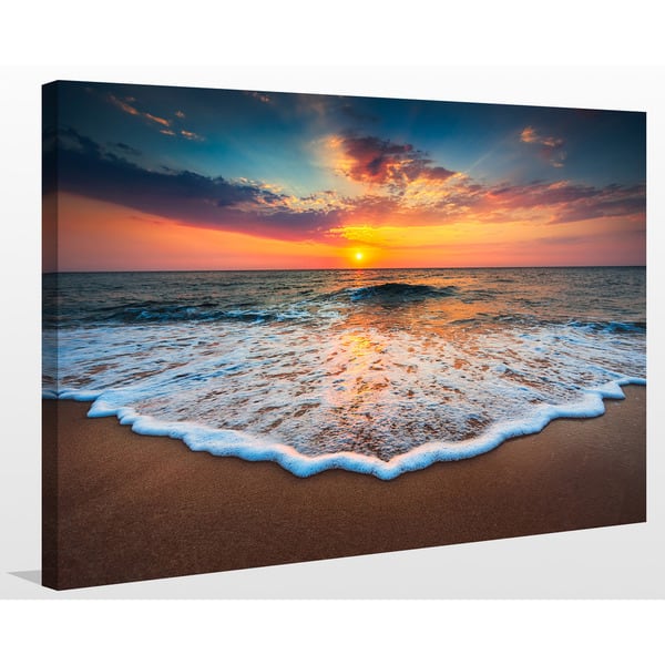 Picture Perfect International Small Waves by The Shore Giclee Print Canvas Wall Art, 24 Inches x 36 Inches x 1.5 Inches