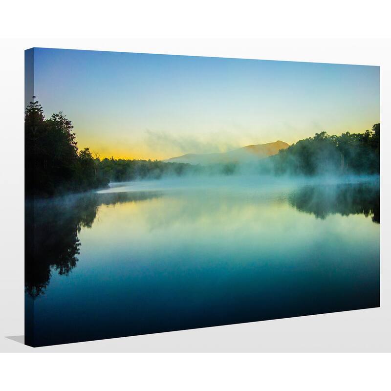 "Julian Price Lake in the Blue Ridge Mountains" Giclee Print Canvas Wall Art