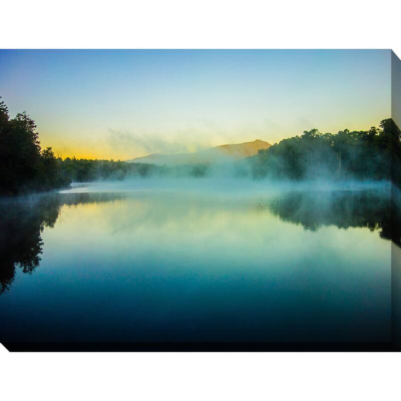 "Julian Price Lake in the Blue Ridge Mountains" Giclee Print Canvas Wall Art