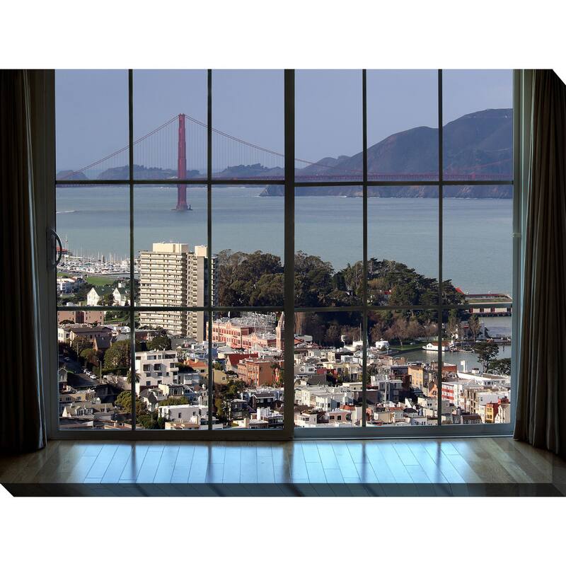 "San Francisco Window" Giclee Print Canvas Wall Art