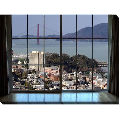 "San Francisco Window" Giclee Print Canvas Wall Art