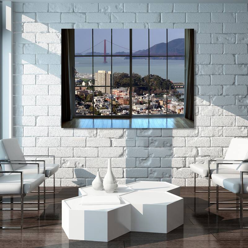 "San Francisco Window" Giclee Print Canvas Wall Art