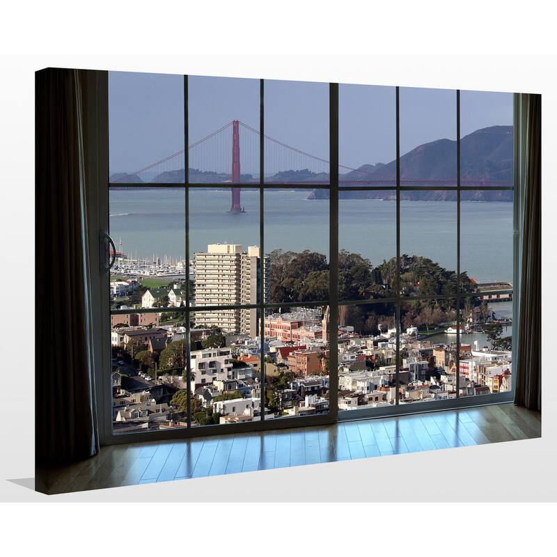 "San Francisco Window" Giclee Print Canvas Wall Art