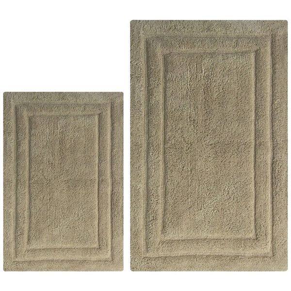 Shop Classic 2 Piece Bath Rug Set Brown Overstock 13914585