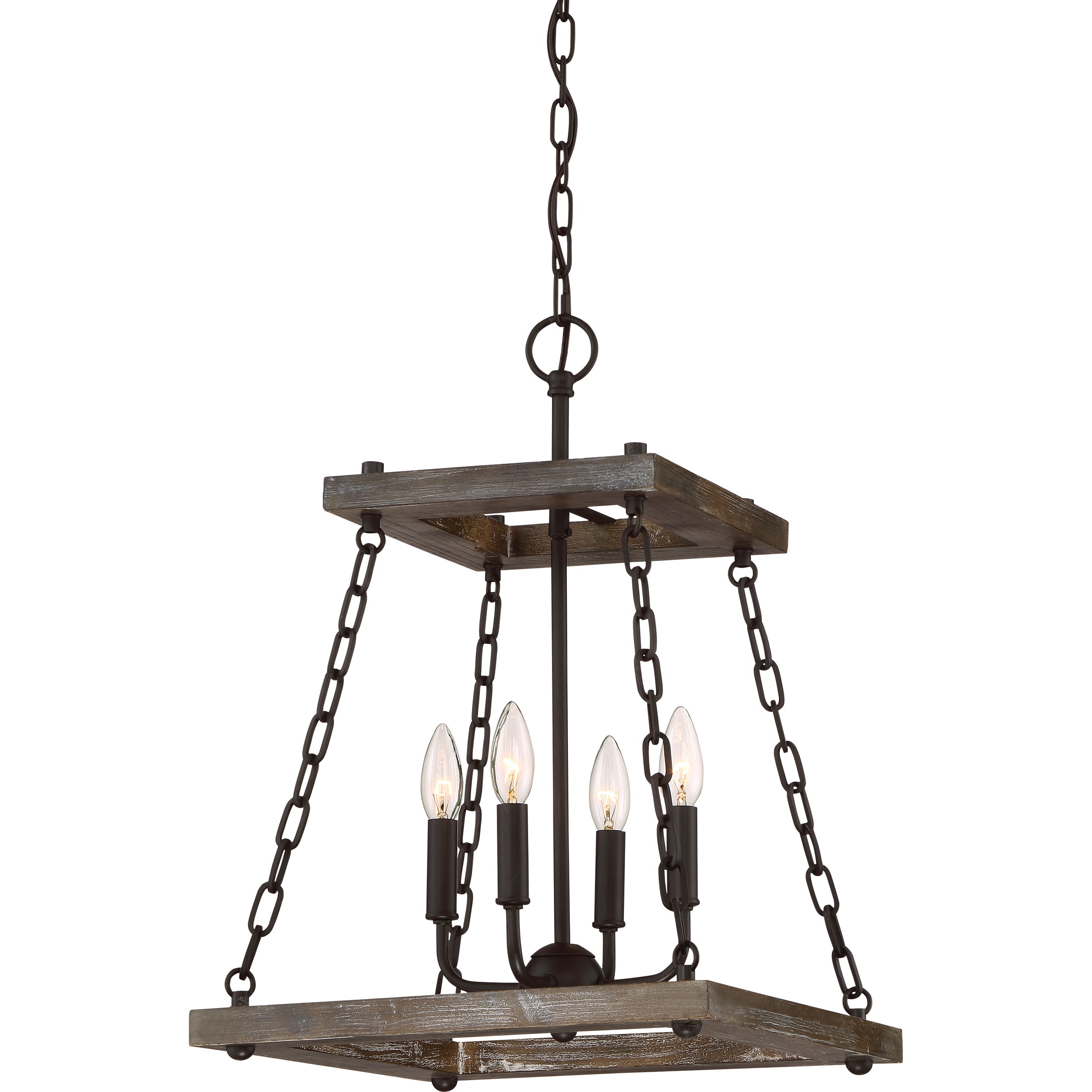 Quoize Dwelling 4-light Western Bronze Finish Cage Chandelier (Large) - Chandeliers For Bedrooms by Overstock.com