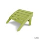 preview thumbnail 6 of 13, POLYWOOD South Beach Adirondack Chair Ottoman Lime