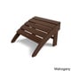 preview thumbnail 4 of 13, POLYWOOD South Beach Adirondack Chair Ottoman Mahogany