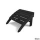 preview thumbnail 10 of 13, POLYWOOD South Beach Adirondack Chair Ottoman Black