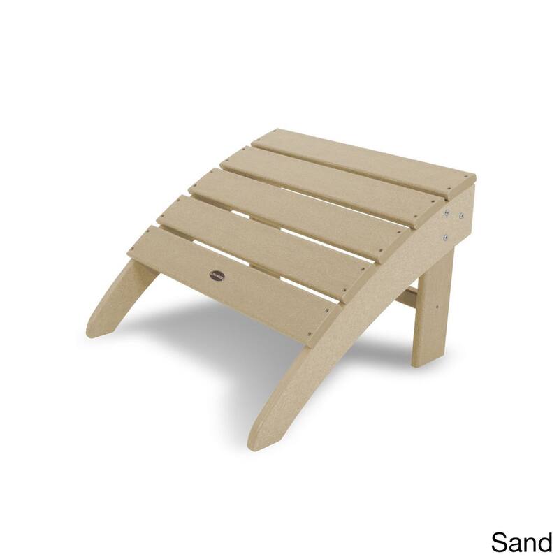 POLYWOOD South Beach Adirondack Chair Ottoman - Sand