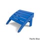 preview thumbnail 3 of 13, POLYWOOD South Beach Adirondack Chair Ottoman Pacific Blue
