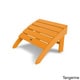 preview thumbnail 14 of 13, POLYWOOD South Beach Adirondack Chair Ottoman Tangerine