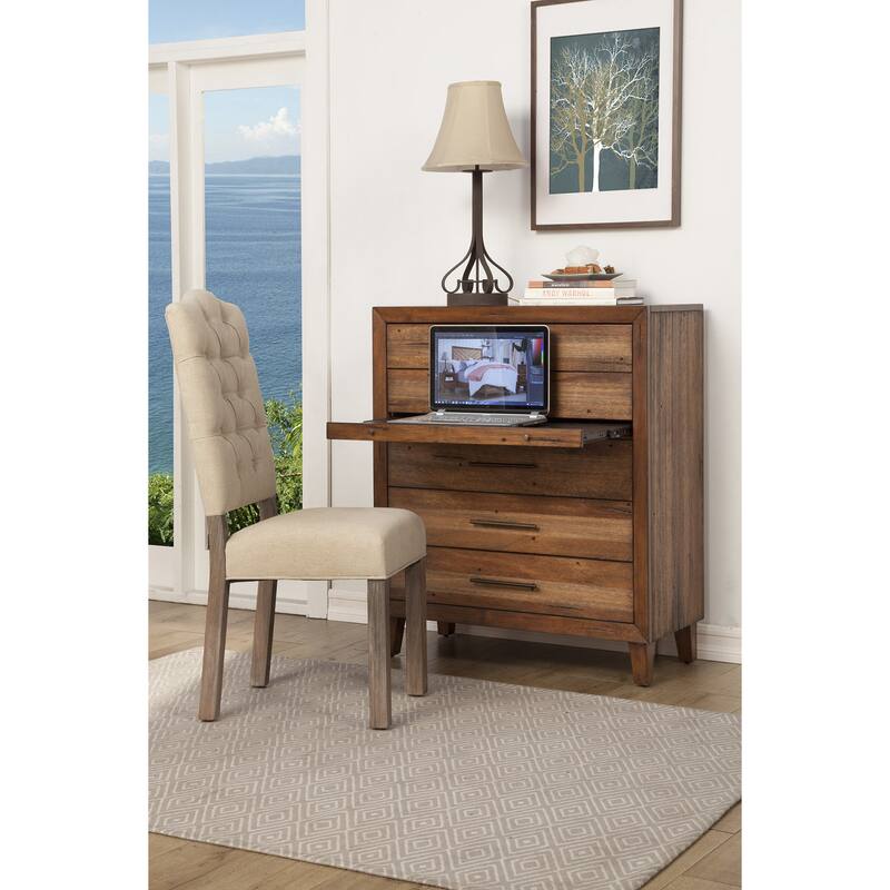 Origins Trinidad 5-drawer Wood Chest with pull-out Desktop
