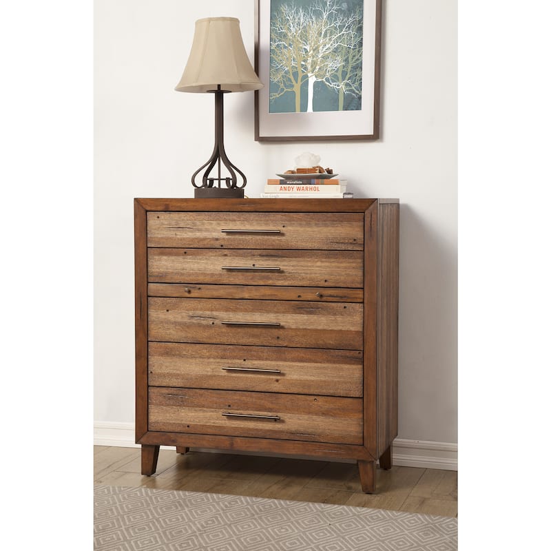 Origins Trinidad 5-drawer Wood Chest with pull-out Desktop