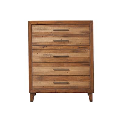 Origins Trinidad 5-drawer Wood Chest with pull-out Desktop