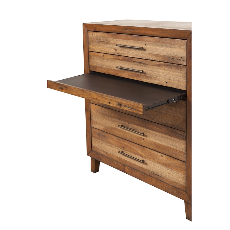 Origins Trinidad 5-drawer Wood Chest with pull-out Desktop