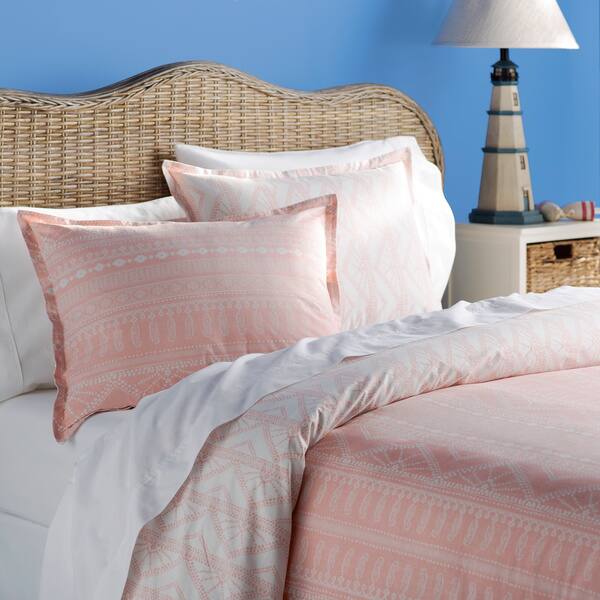 Shop Poppy Fritz Pippa Coral 3 Piece Comforter Set Free