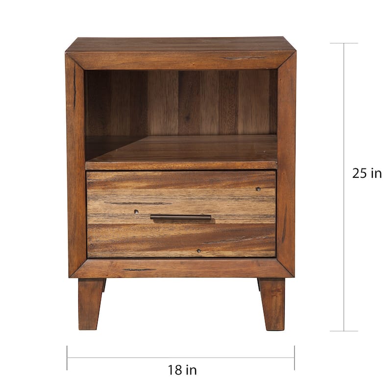 Origins Trinidad Brown Wood Nightstand