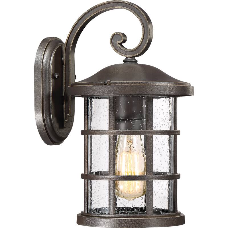 Quoize Crusade Palladian Bronze-finished Plastic Medium Wall Lantern