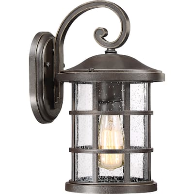 Quoize Crusade Palladian Bronze-finished Plastic Medium Wall Lantern