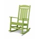 preview thumbnail 7 of 13, POLYWOOD Presidential Outdoor Rocking Chair Lime