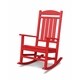preview thumbnail 11 of 13, POLYWOOD Presidential Outdoor Rocking Chair Sunset Red