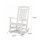 preview thumbnail 3 of 13, POLYWOOD Presidential Outdoor Rocking Chair White