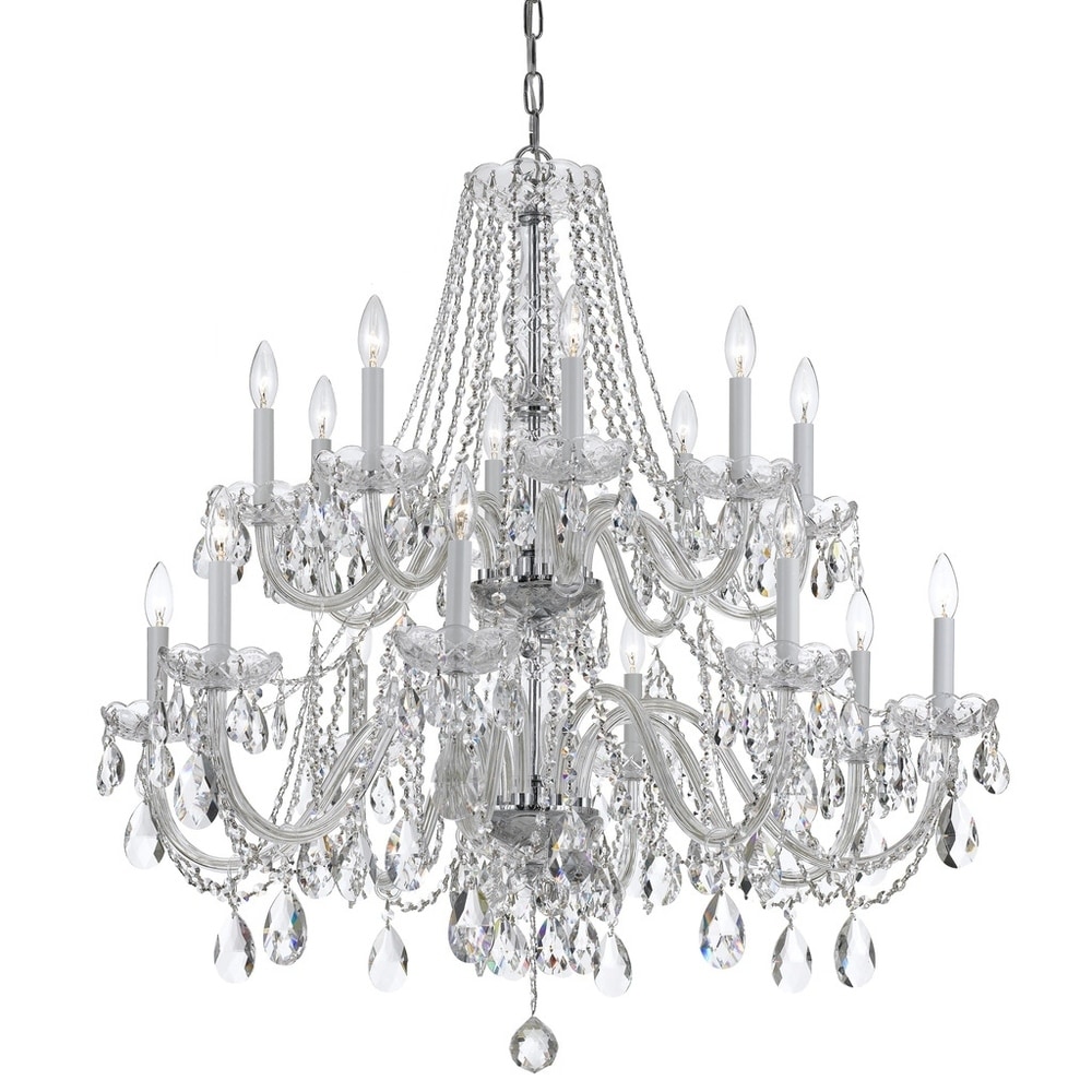 40 Inch Chrome Crystal Chandelier 40 Inches 40 Inches 40 Inch Chrome Crystal Chandelier 40 Inches 40 Inches