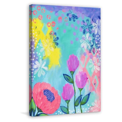 Marmont Hill - 'Lenas Garden' by Jill Lambert Painting Print on Wrapped Canvas - Multi-Color
