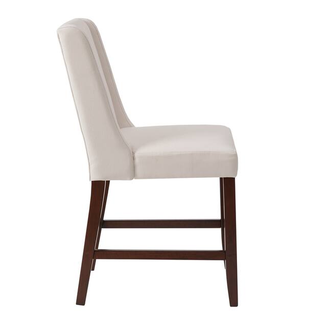 Madison Park Victor Cream Wing Counter Stool